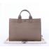 Hermes Briefcases 6008 Unisex Cow Leather Grey Handbag