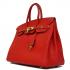 Hermes Birkin 62640 Ladies Handbag Red