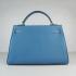 Hermes Kelly 6108 2way Cow Leather Blue HM10419