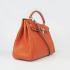 Hermes Kelly 6108 2way Cow Leather Orange Replica