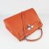 Hermes Kelly 6108 2way Cow Leather Orange Replica