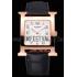 Hermes Heure H White Dial Gold Case Black Leather Strap Replica