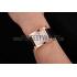 Hermes Heure H White Dial Gold Case Black Leather Strap Replica