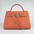 Hermes Kelly 6108 Cow Leather Orange