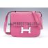 Cheap Hermes Constance Pink with Silver Buckle