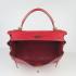 Hermes Kelly 6108 2way Crocodile Red Handbag