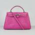 Hermes Kelly 6108 Ladies Crocodile Pink Replica