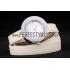 Hermes  MOP Dial White Elongated Leather Strap