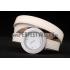 Hermes  MOP Dial White Elongated Leather Strap