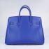 Cheap Hermes Original leather 6089 Handbag Cow Leather Blue