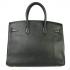 Hermes Birkin 61642 Cow Leather Black