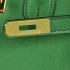 Cheap Hermes Original leather HB30 Handbag Cow Leather Green