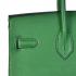 Cheap Hermes Original leather HB30 Handbag Cow Leather Green