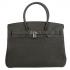 Hermes Original leather HB30 Ladies Handbag Black