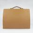 Hermes Briefcases 2813 Briefcase Cow Leather Coffee Bag