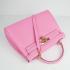 Hermes Original leather 6108 Ladies Cow Leather Pink Bag