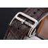 Swiss Hermes Arceau Skeleton Brown Dial Blue Hands Stainless Steel Case Brown Leather Strap Replica