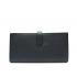 Hermes Wallet H1114 Ladies Wallet Black