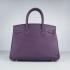 Hermes Birkin 6088 Handbag Cow Leather Purple