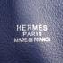 Hermes Toolbox 8076 Mens Cow Leather Blue