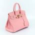 Hermes Birkin 6089 Handbag Cow Leather Pink