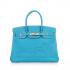 Hermes Original leather HB35 Ladies Cow Leather Blue