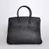 Hermes Birkin 6089 Ladies Cow Leather Black Bag