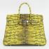 Replica Hermes Birkin 6089 Ladies Handbag Yellow HM11745