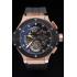 Hublot King Power Tourbillon Black Strap Gold Dial