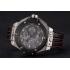 Cheap Hublot Big Bang Ferrari Black Dial And Bezel Stainless Steel Case Black Leather Strap  622767