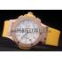 Hublot Big Bang Yellow Strap White Dial Watch 98068