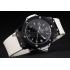 Hublot Big Bang Black Bezel Black Dial White Rubber Strap