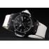 Hublot Big Bang Black Bezel Black Dial White Rubber Strap