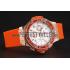 Hublot Big Bang Tutti Frutti Orange Strap Gold Dial