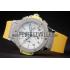 Hublot Big Bang Yellow Strap White Dial Watch 98071