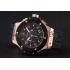 Hublot Big Bang King Black Strap Gold Dial Watch Replica