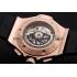 Swiss Hublot Big Bang Black Dial Rose Gold Case Black Rubber Bracelet 1453898