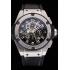 Swiss Hublot Big Bang Limited Edition Formula 1 Black Skeletonised Dial Steel Case Black Leather Strap  622883