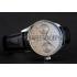 Swiss IWC Portuguese Grey Dial Silver Case Black Leather Bracelet 1453907