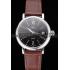 IWC Portofino Black Dial Stainless Steel Case Brown Leather Strap