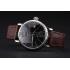 IWC Portofino Black Dial Stainless Steel Case Brown Leather Strap