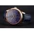 Replica Swiss IWC Portugieser Power Reserve Blue Dial Rose Gold Case Blue Leather Strap