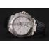 Swiss IWC Big Ingenieur 7-Day Power Reserve White Dial Silver Case Black Leather Bracelet 1453924