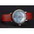 IWC Portofino Day And Night Pearl Dial Stainless Steel Case Red Leather Strap