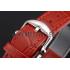 IWC Portofino Day And Night Pearl Dial Stainless Steel Case Red Leather Strap