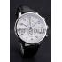 Swiss IWC Portugieser Power Reserve White Dial Stainless Steel Case Black Leather Strap