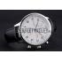 Swiss IWC Portugieser Power Reserve White Dial Stainless Steel Case Black Leather Strap