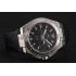 Replica Swiss IWC Big Ingenieur 7-Day Power Reserve Black Dial Silver Case Black Leather Bracelet 1453925