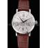 IWC Portofino Silver Dial Stainless Steel Case Brown Leather Strap