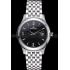 Jaeger LeCoultre Master Black Dial Stainless Steel Bezel Stainless Steel Band  622093